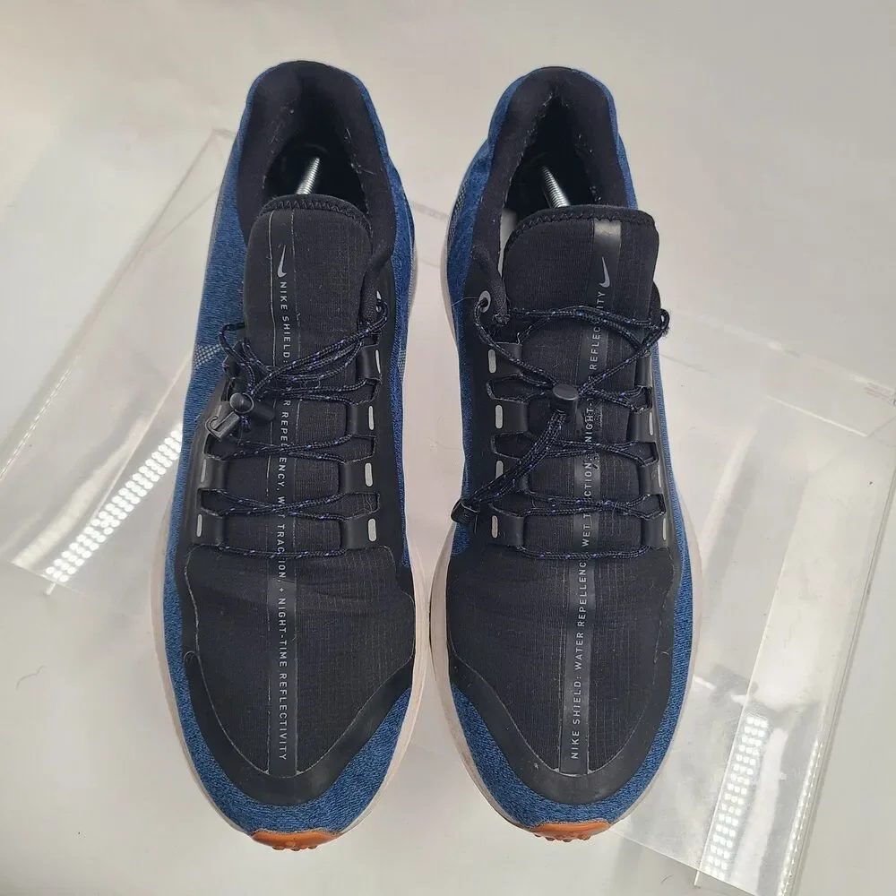 Men’s Size 13 Nike Zoom Winflo 5 Shield Water Repellent A01572-002 Blue 1376